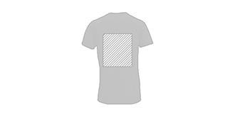 T-Shirt unisexe pour adulte en polyester Dyenam - Marquage Verso