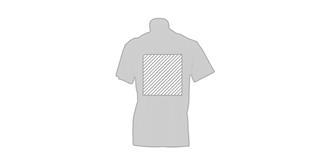 T-Shirt adulte blanc 100% coton lourd Jai - Marquage Recto