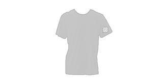 T-Shirt adulte couleur 100% coton lourd Borta - Marquage manche gauche