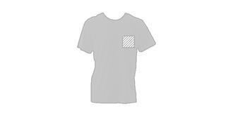 T-Shirt adulte couleur 100% coton lourd Borta - Marquage poitrine gauche
