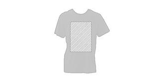 T-Shirt adulte couleur 100% coton lourd Borta - Marquage Recto