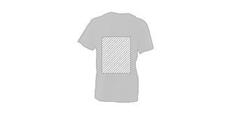 T-Shirt adulte couleur 100% coton lourd Borta - Marquage Verso