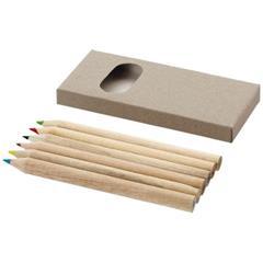 OBG PUB - Set de 6 crayons de couleur en bois Ayolai