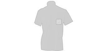 T-Shirt adulte de couleur blanc en coton Blancoa - Marquage poitrine gauche