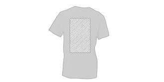 T-Shirt adulte de couleur blanc en coton Blancoa - Marquage Verso