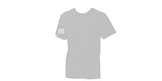 T-Shirt adulte couleur 100% coton lourd Kendo - Marquage manche droite