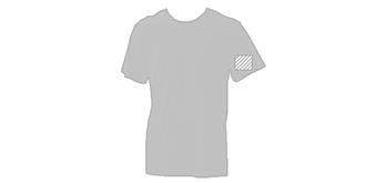 T-Shirt adulte couleur 100% coton lourd Kendo - Marquage manche gauche