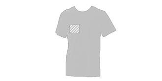 T-Shirt adulte couleur 100% coton lourd Kendo - Marquage poitrine droite