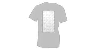 T-Shirt adulte couleur 100% coton lourd Kendo - Marquage Verso