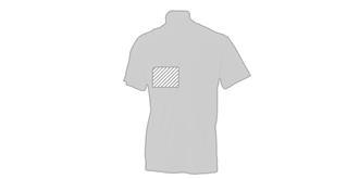 T-Shirt adulte blanc 100% coton 130g/m2 Yon - Marquage poitrine droite