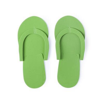 Paire de tongs jetables en matière EVA Jommy Vert