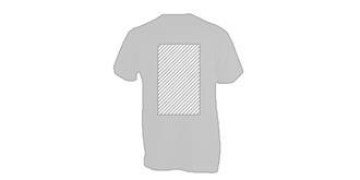 T-Shirt adulte couleur 100% coton lourd Printo - Marquage Verso