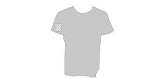 T-Shirt enfant couleur 100% 135g/m2 Hecomita - Marquage manche droite