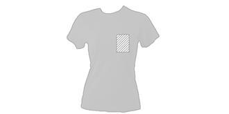 T-Shirt femme en matière polyester Tecnic - Marquage poitrine gauche