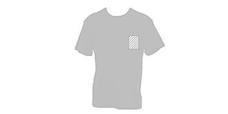 T-shirt adulte couleur 100% coton Hecomo - Marquage poitrine gauche