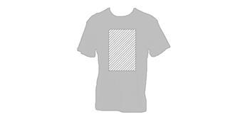 T-shirt adulte couleur 100% coton Hecomo - Marquage Recto