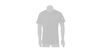 T-shirt technique pour homme en polyester Rosco - Marquage manche gauche
