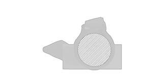 Médaille en métal avec finition doré Macleino - Marquage Verso