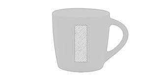 Mug en céramique avec intérieur coloré Jusky - Marquage Recto