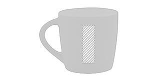 Mug en céramique avec intérieur coloré Jusky - Marquage Verso