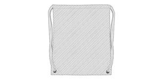 Sac à dos imperméable avec cordon Travel - Marquage Recto