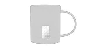 Mug double paroi en verre électroplaqué Hajye - Impression Bas