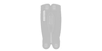 Pince multifonctions en aluminium Briscus - impression sur arrière coté gauche