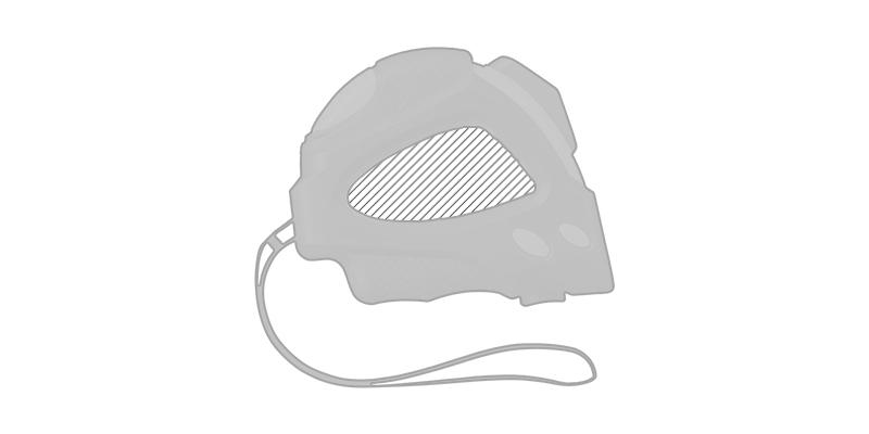 OBG.PUB - Mètre autobloquant 5m/19mm en ABS Dharka - Marquage Recto Mètre autobloquant 5m/19mm en ABS Dharka - Marquage Recto