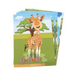 OBG PUB - Jeu d'autocollants figurines d'animaux Firga