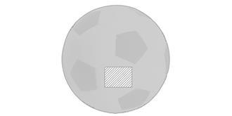 Antistress en mousse PU forme ballon de foot Ballo - Marquage Recto