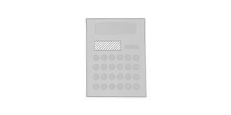 Calculatrice dual-power en plastique Calculator - Marquage Recto