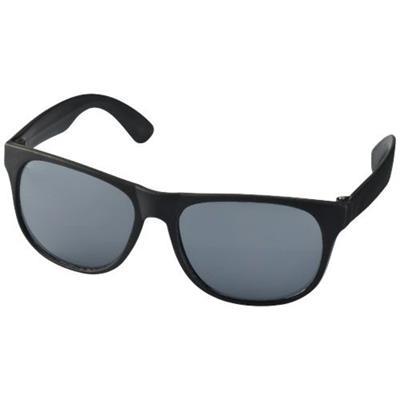 Lunettes de soleil bicolores en plastique PP Retro Noir