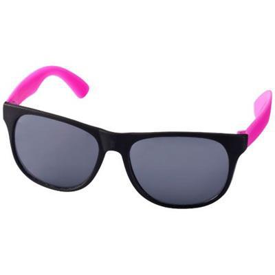 Lunettes de soleil bicolores en plastique PP Retro Rose