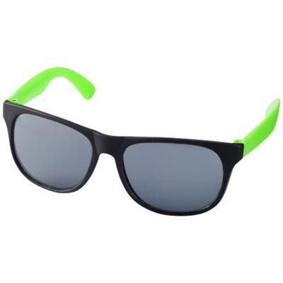 Lunettes de soleil bicolores en plastique PP Retro Vert