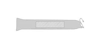 Hamac en matière canvas résistant Niobeax - Impression pochette recto