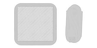 Chargeur sans fil 5W et USB en bambou Flashi - Marquage Recto