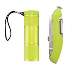 Set d’outils acier inoxydable avec lampe Quartet