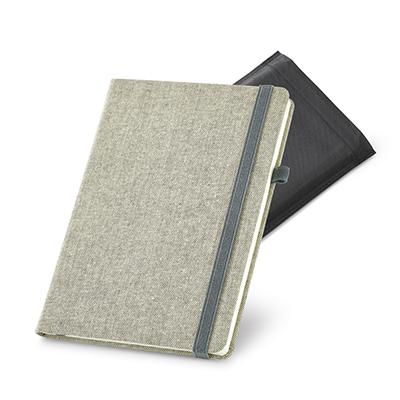 Carnet A5 en polyester Canvas Gris