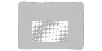 Pochette pour ordinateur en plastique PET Bruny - Marquage Recto