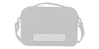 Sacoche pour ordinateur de 15,6” en PET Jyses - Impression arrière en bas