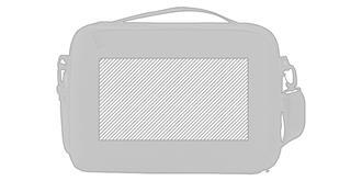 Sacoche pour ordinateur de 15,6” en PET Jyses - Marquage Recto