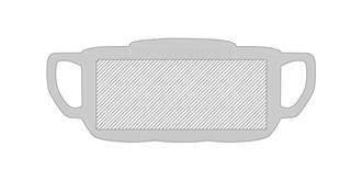 Mug de 350 ml en céramique au design moderne Kresy - Marquage autour