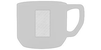 Mug de 350 ml en céramique au design moderne Kresy - Marquage Recto