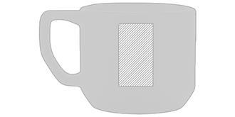 Mug de 350 ml en céramique au design moderne Kresy - Marquage Verso