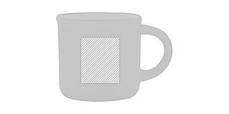 Mug élégant de 280 ml en céramique Vinty - Marquage Recto