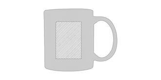 Mug classique de 350 ml en céramique Xoray - Marquage Recto