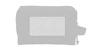 Trousse de toilette en plastique PET Cyare - Marquage Verso