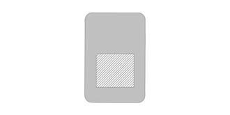 Porte-cartes magnétique en plastique PU Weray - Marquage Recto