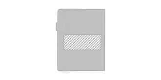 Conférencier technique A4 en polyester Bastil - Marquage Verso