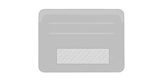 Porte-cartes pratique en plastique PU Louni - Marquage Recto